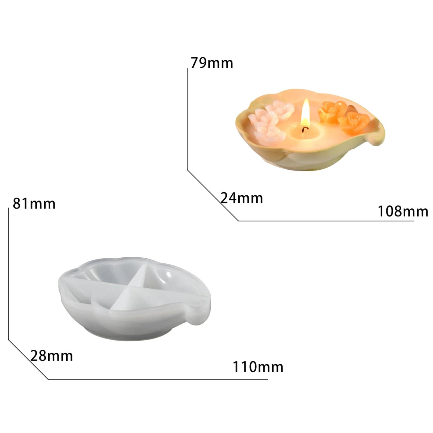 Cloud Shape Candle Dish Mould - 1 - Furxotic