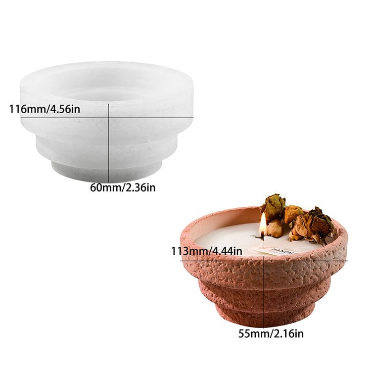 Step Candle Cup Mould - 1 - Furxotic