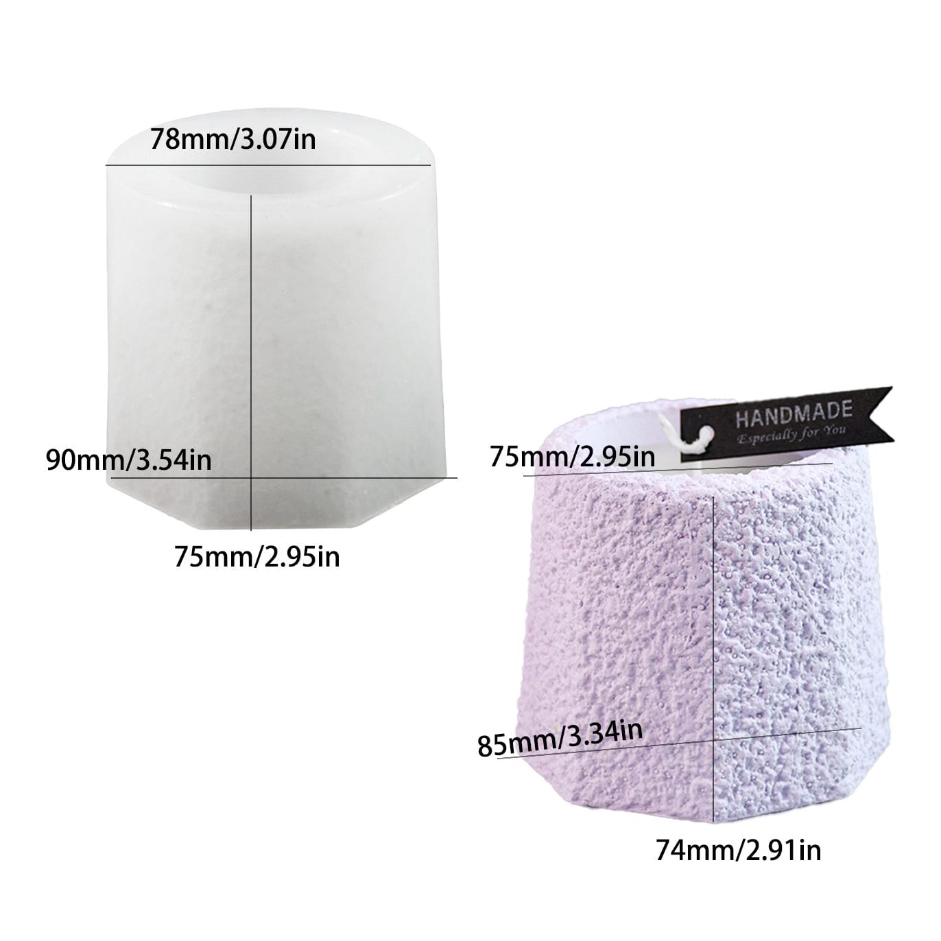 Octagonal Candle Cup Mould - 1 - Furxotic