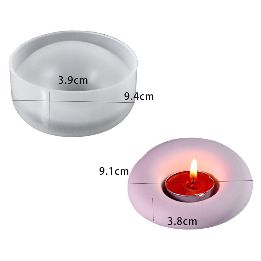 Unequal Circular Candle Holder Mould - 1 - Furxotic