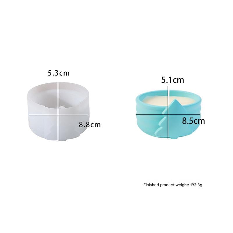 Christmas T-light and candle base Mould - 1 - Furxotic