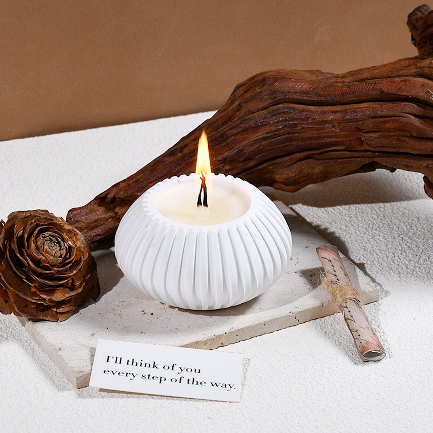 Striped Candle Holder Mould - 2 - Furxotic