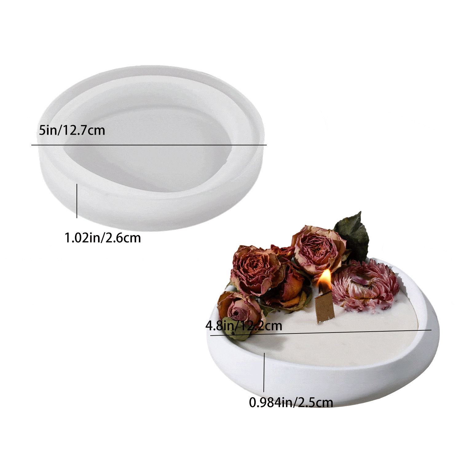 Oval Candle Tray Mould - 1 - Furxotic