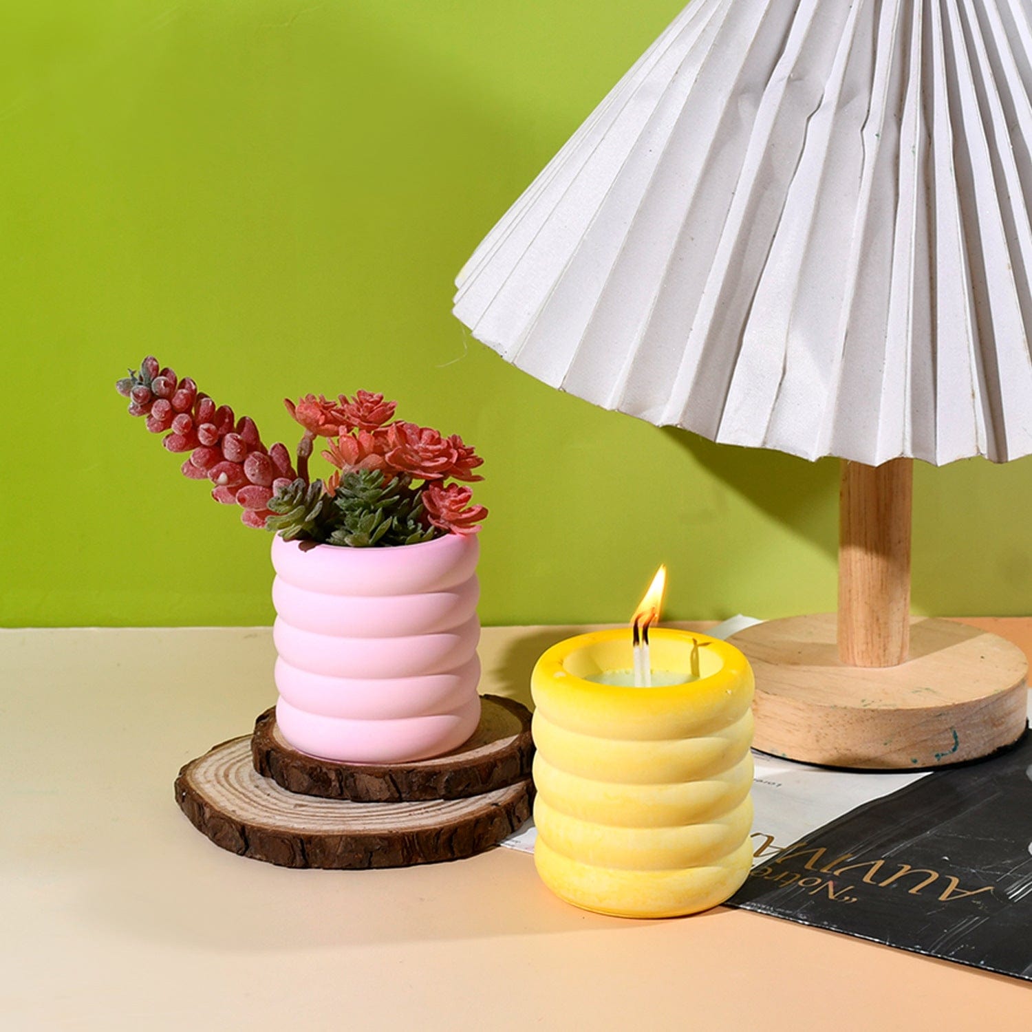 Coiled Candles and Planters Mould - 3 - Furxotic