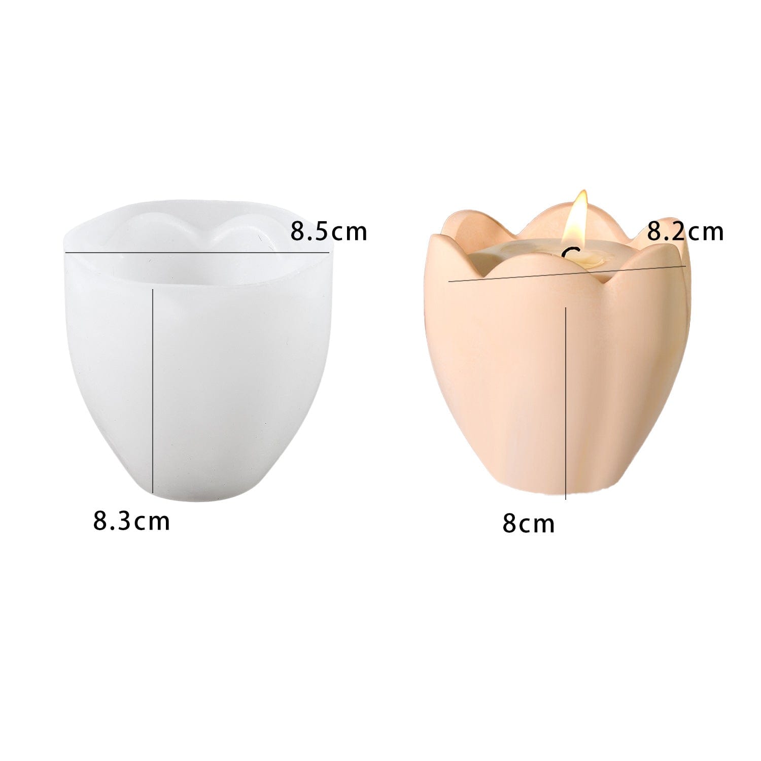 6 Patel Flower Candle Jar Mould - 1 - Furxotic