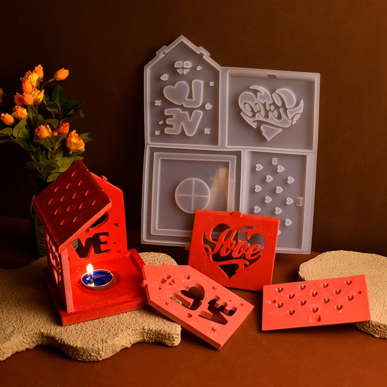 3D House Home Candlestick Mould - 3 - Furxotic