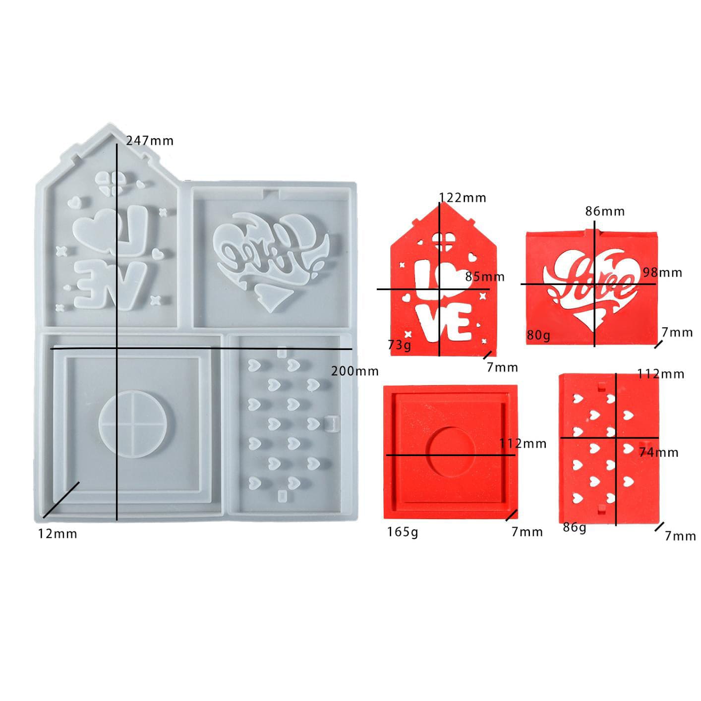 3D House Home Candlestick Mould - 1 - Furxotic