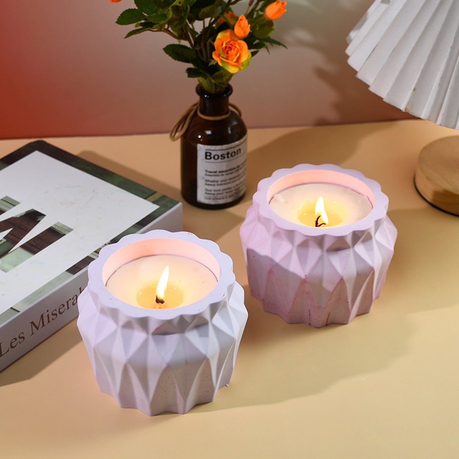 Geometric Candle Holder & Planter Mould - 2 - Furxotic