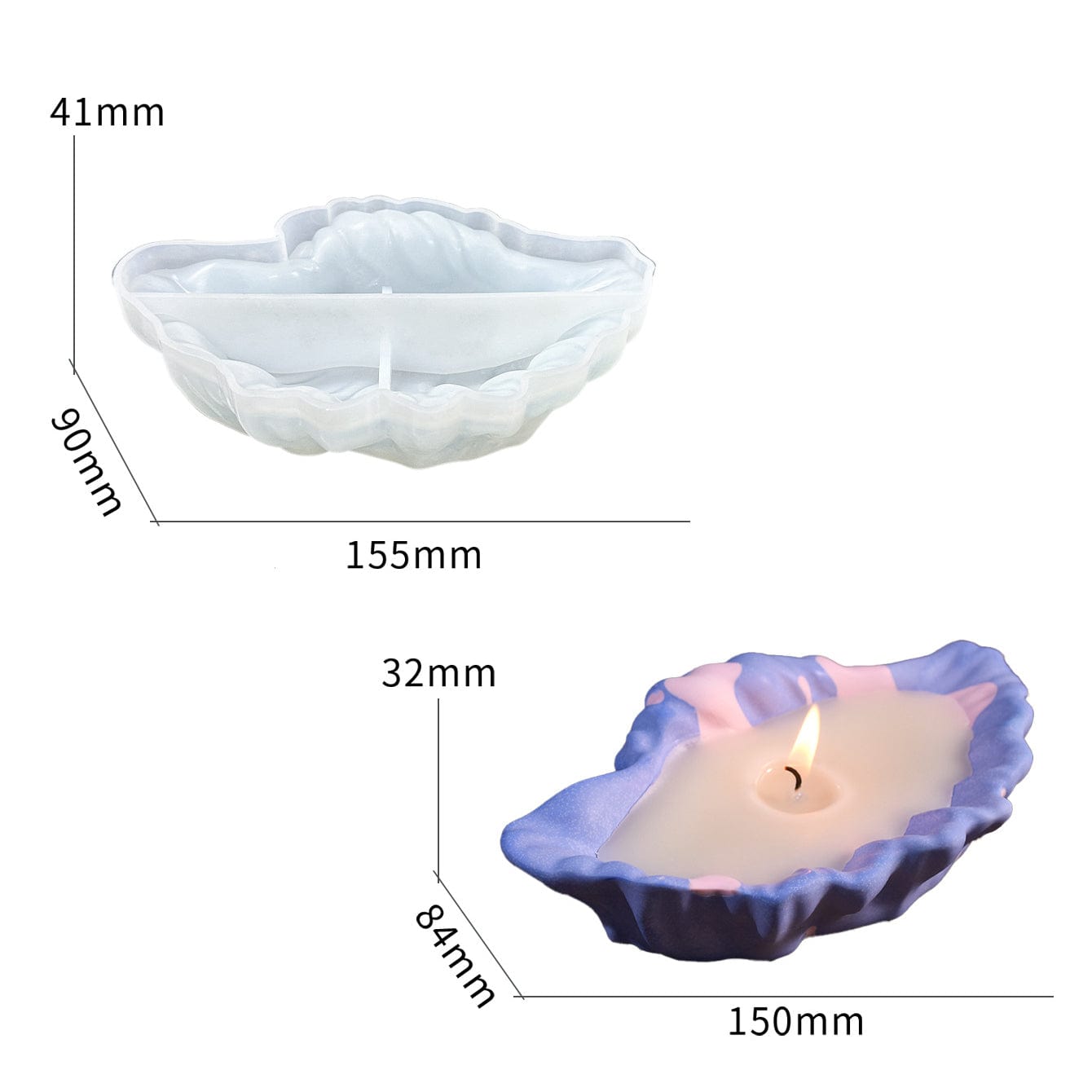 Shell Bowl Candle Mould - 1 - Furxotic