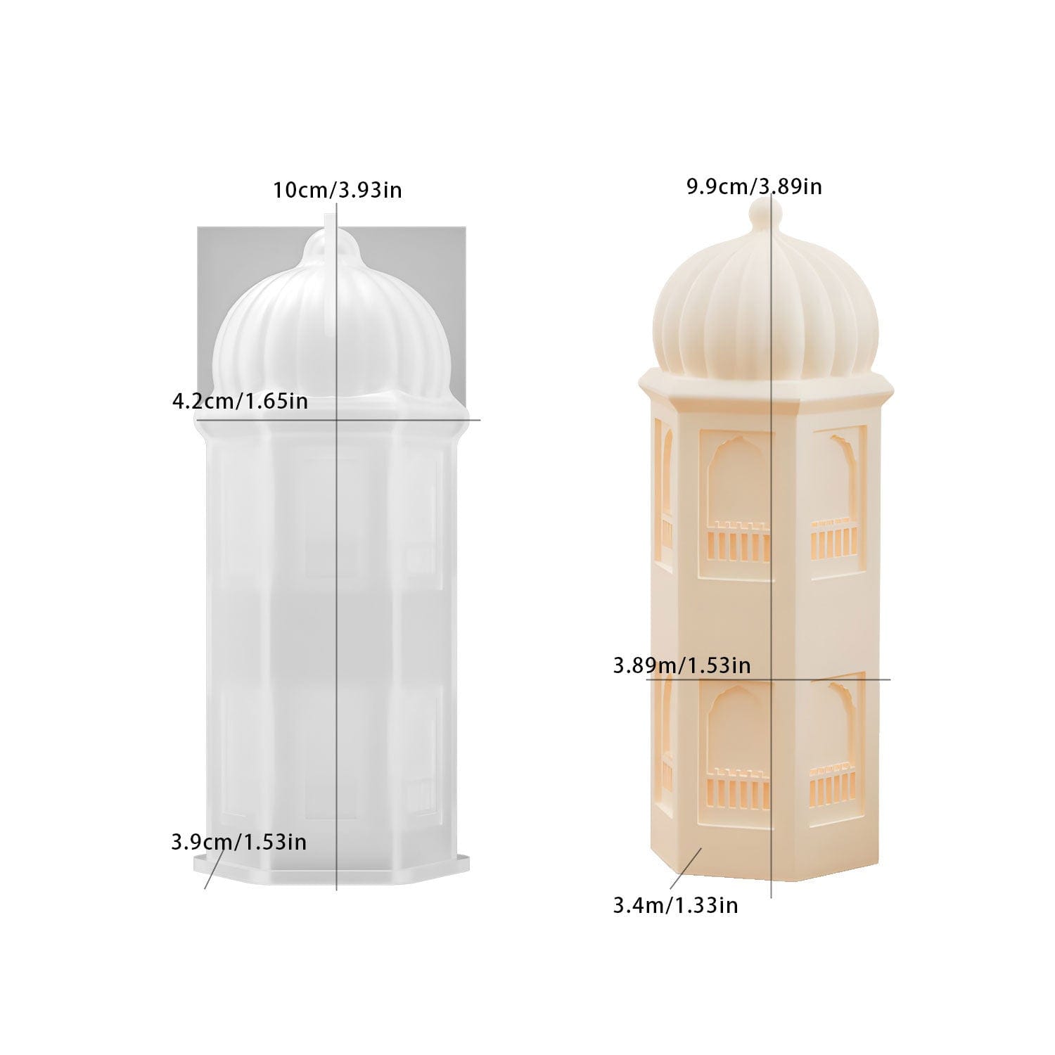 Castle Shape Candle Mould - 1 - Furxotic