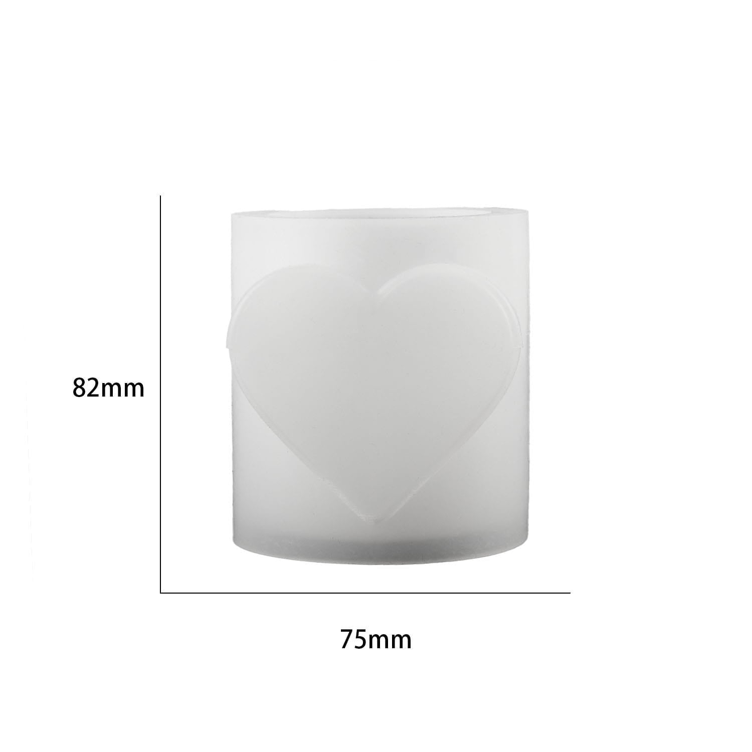 Heart Theme Candle Jar Mould - 1 - Furxotic
