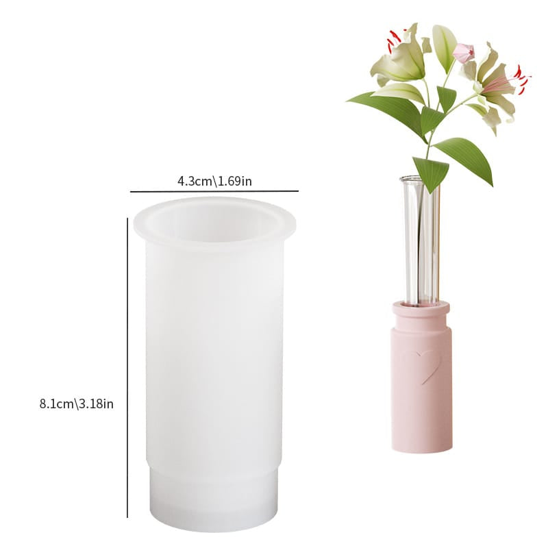 Tall Cylindrical Jar and Candle Holder Silicone Mould - 1 - Furxotic