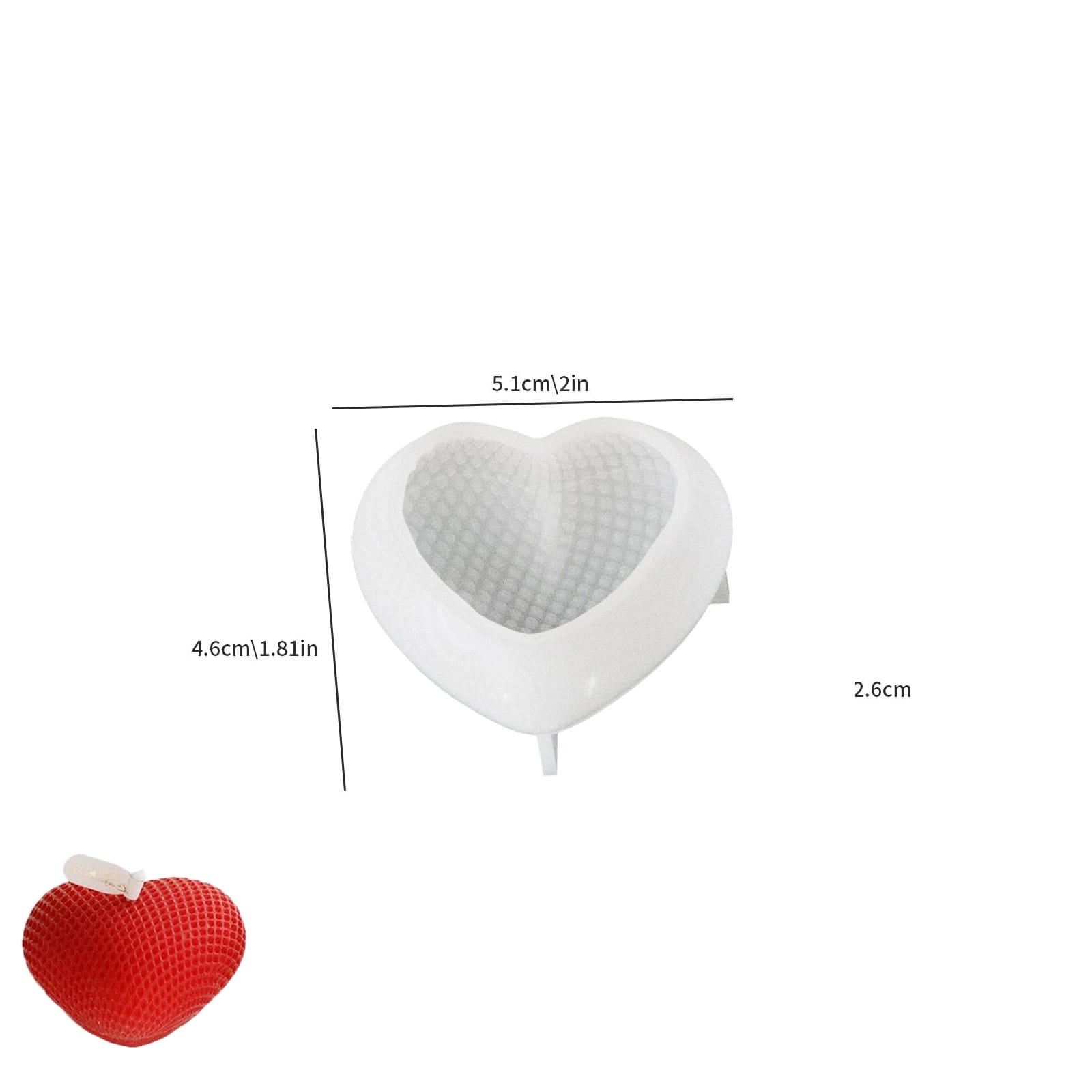 Woven Heart Mould - 1 - Furxotic