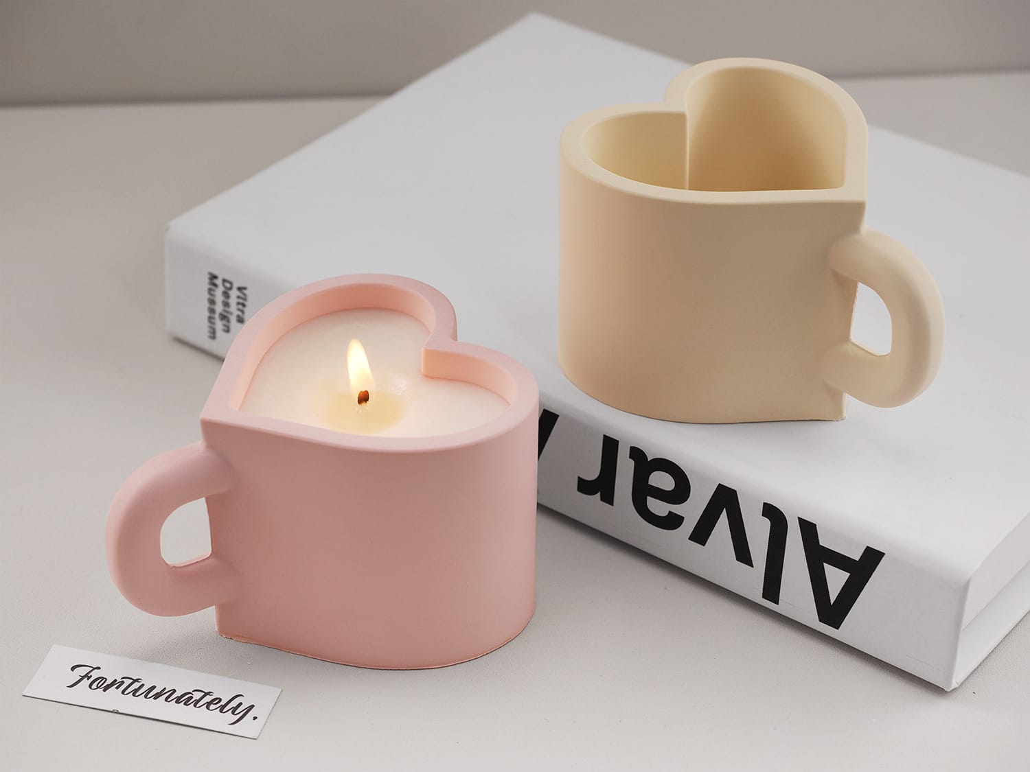 3D Heart Shape Candle Holder Silicone Mould - 2 - Furxotic