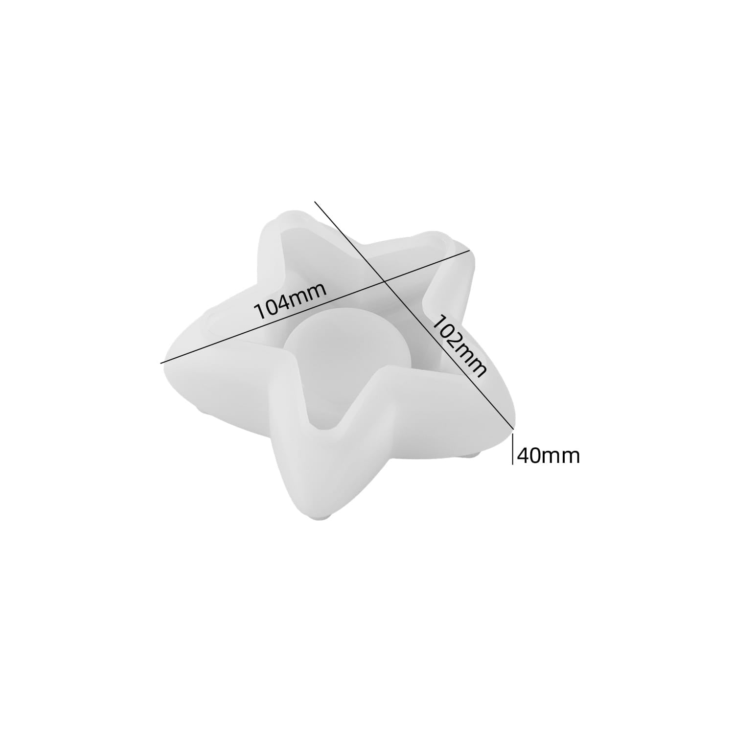 Star Shaped Tealight Candle Holder Silicone Mould - 1 - Furxotic