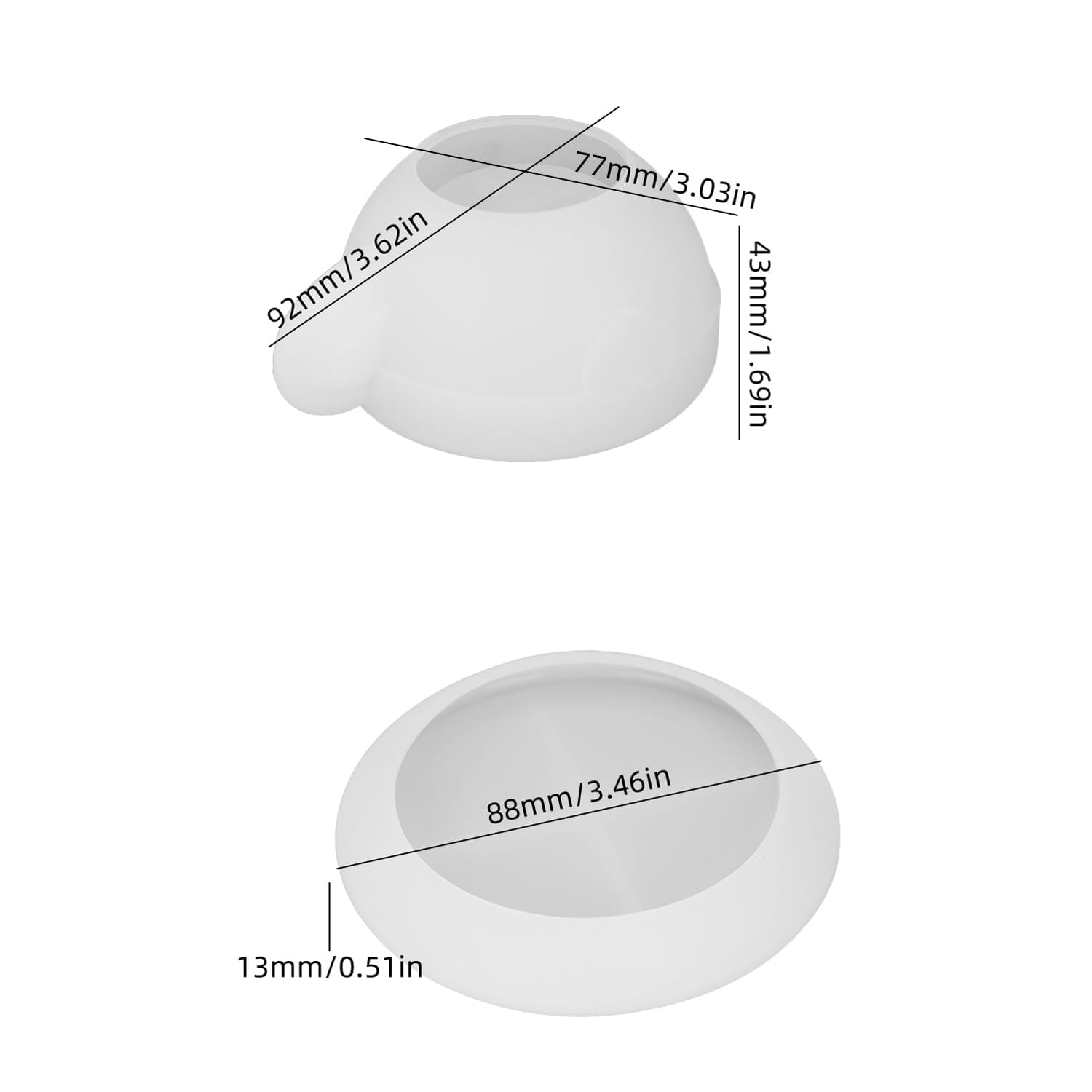 Tea Cup and Saucer Shape Silicone Mould Set Candle - 1 - Furxotic