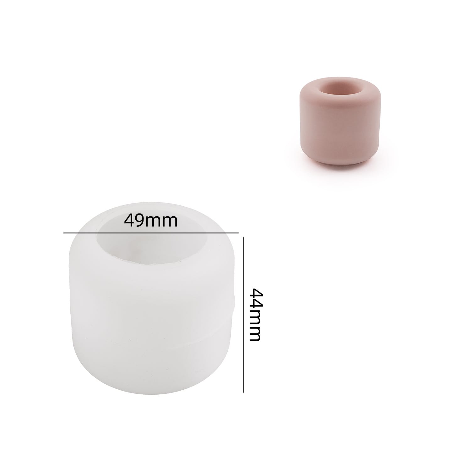 Round Candlestick Mould - 1 - Furxotic
