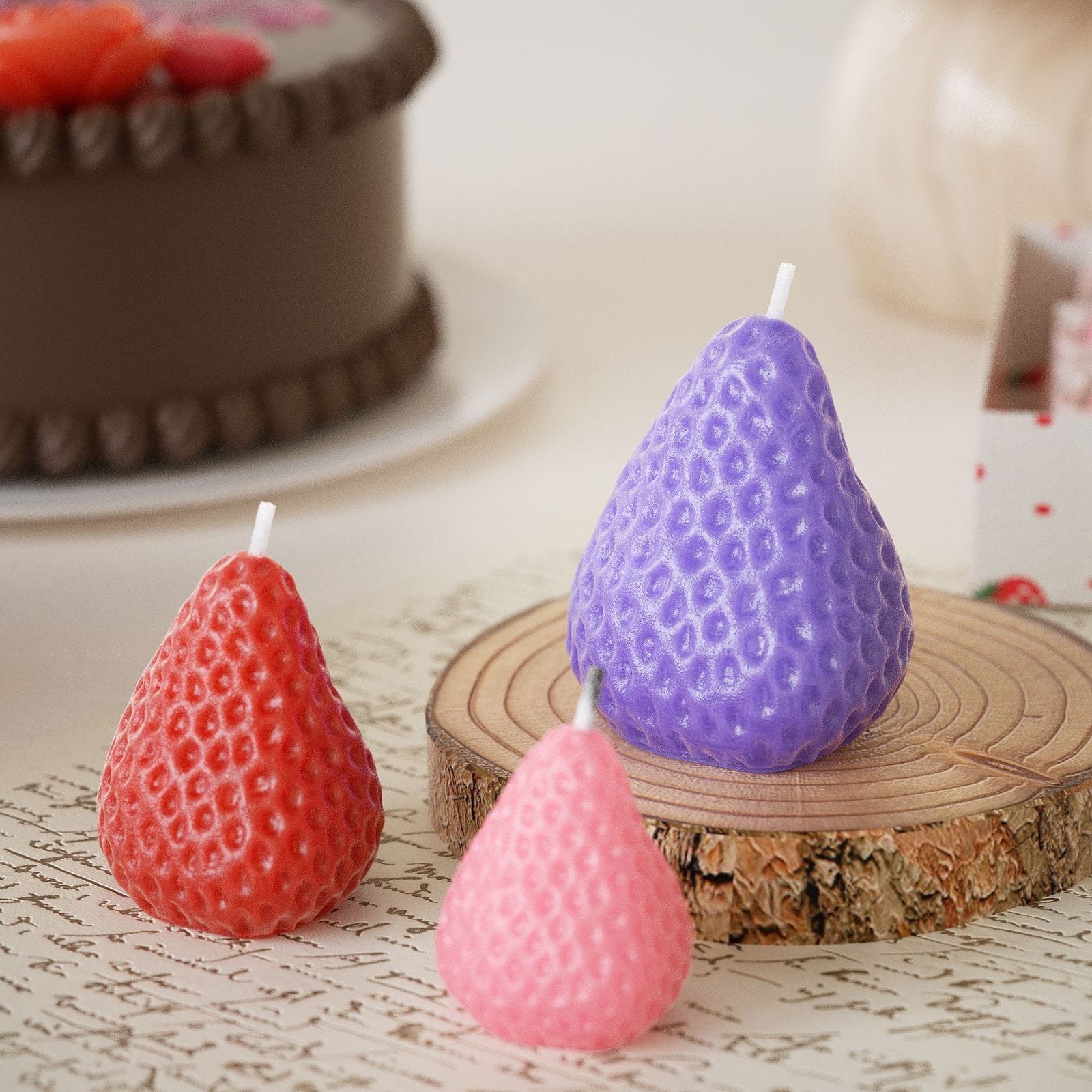 Strawberry Candle Mould - 2 - Furxotic