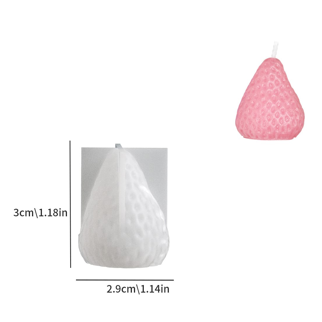 Strawberry Candle Mould - 1 - Furxotic