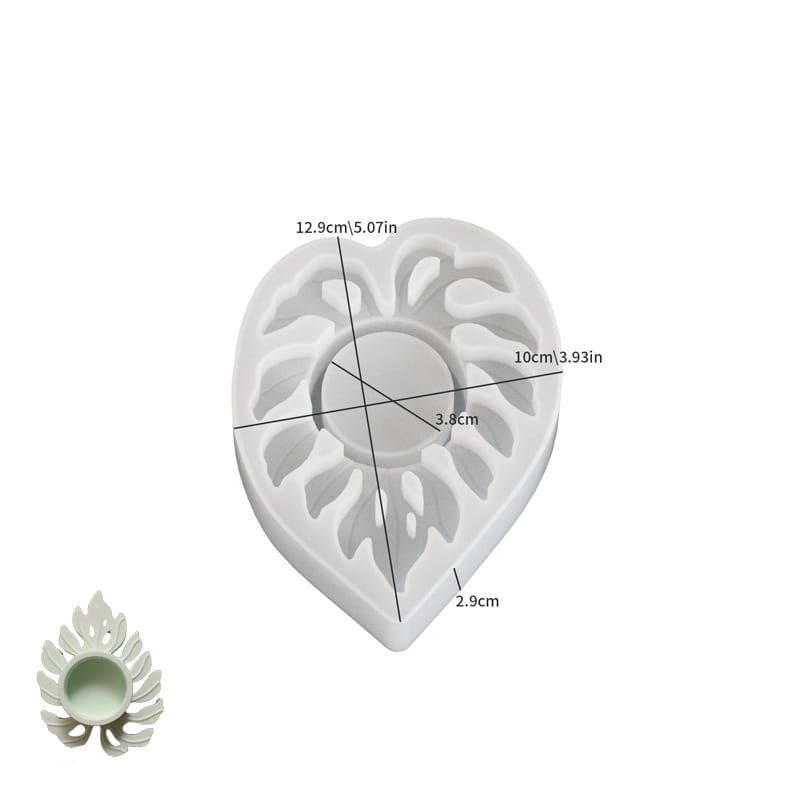 Ember Leaf Tea Light Candle Stand Mould - 1 - Furxotic