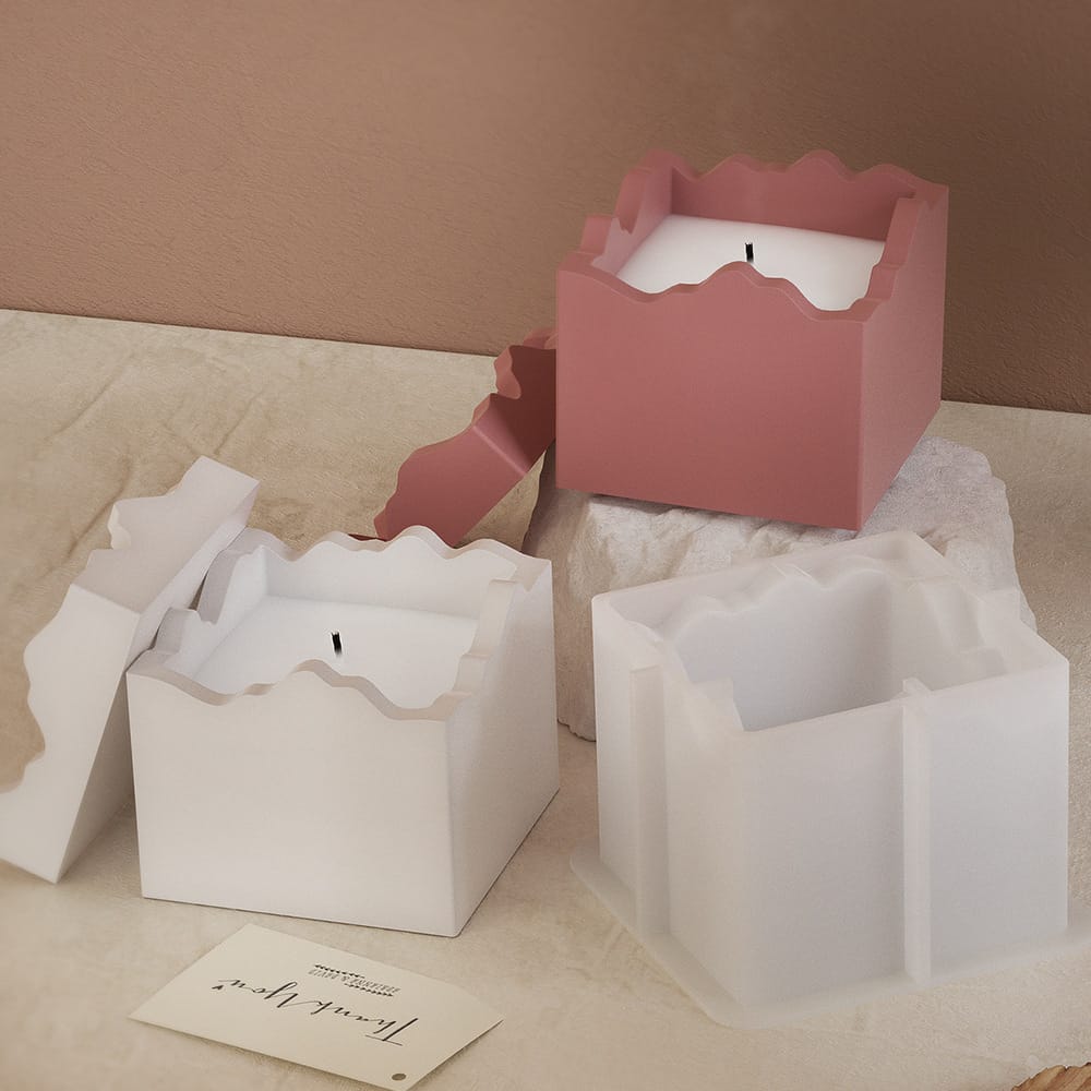 Square Candle & Storage Jar Mould - 2 - Furxotic