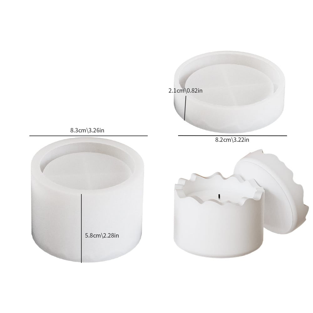Round Candle & Storage jar Mould - 1 - Furxotic