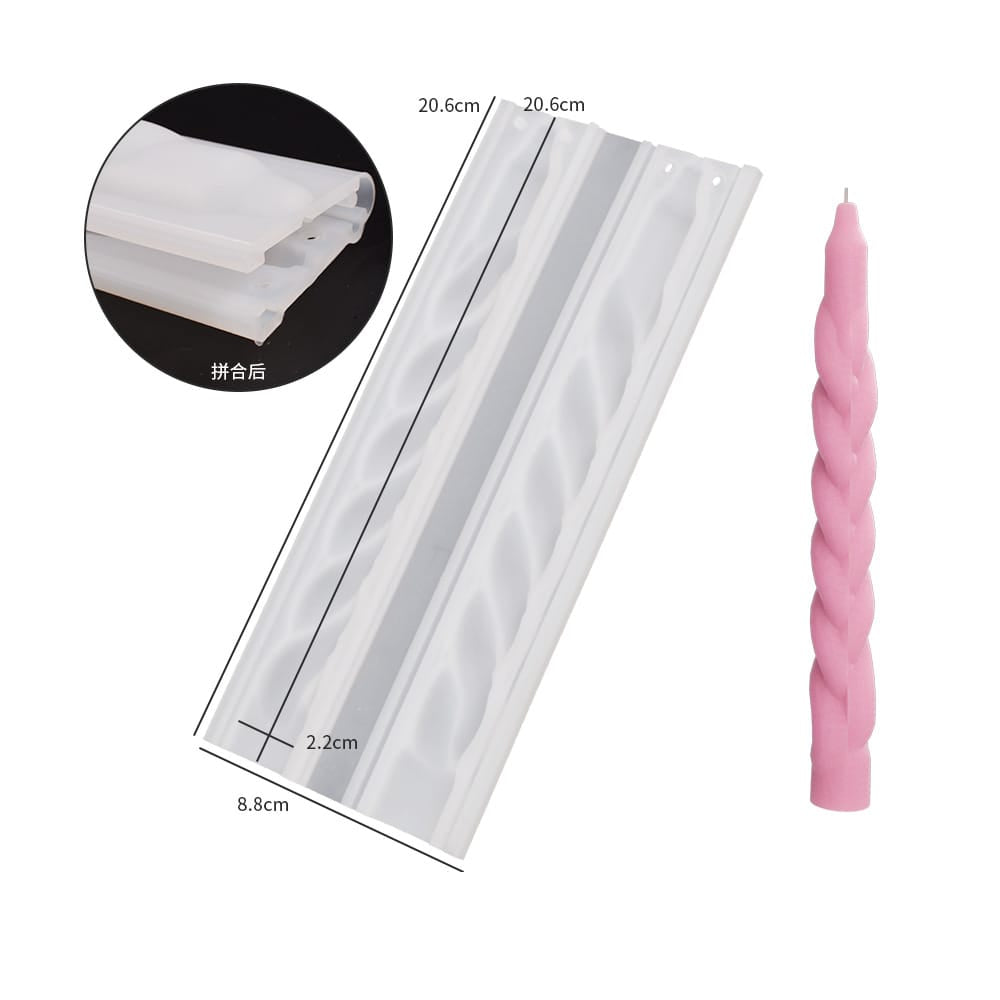Geometric Spiral Long Pole Candle Mould - 1 - Furxotic