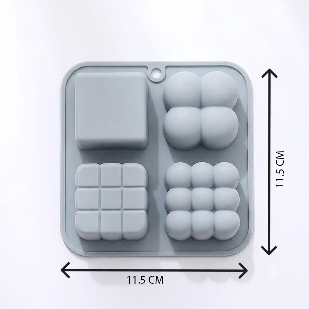 Rubik Cube Candle / Small Candle Mould for DIY Concrete Art, Resin Crafts, Soap Making & Cake Making Silicon Mould - 1 - Furxotic