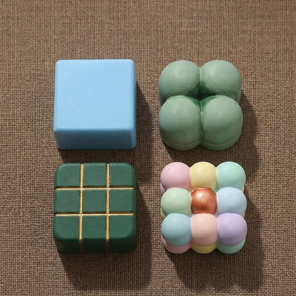 Rubik Cube Candle / Small Candle Mould for DIY Concrete Art, Resin Crafts, Soap Making & Cake Making Silicon Mould - 2 - Furxotic