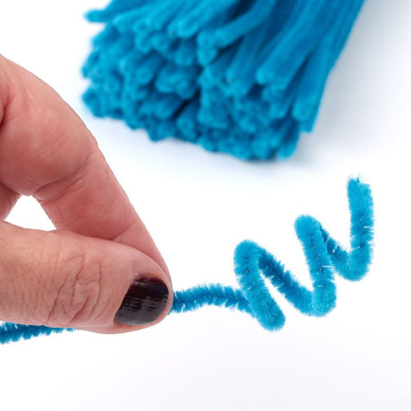 Pipe Cleaner Plain 100pcs (Turquoise)