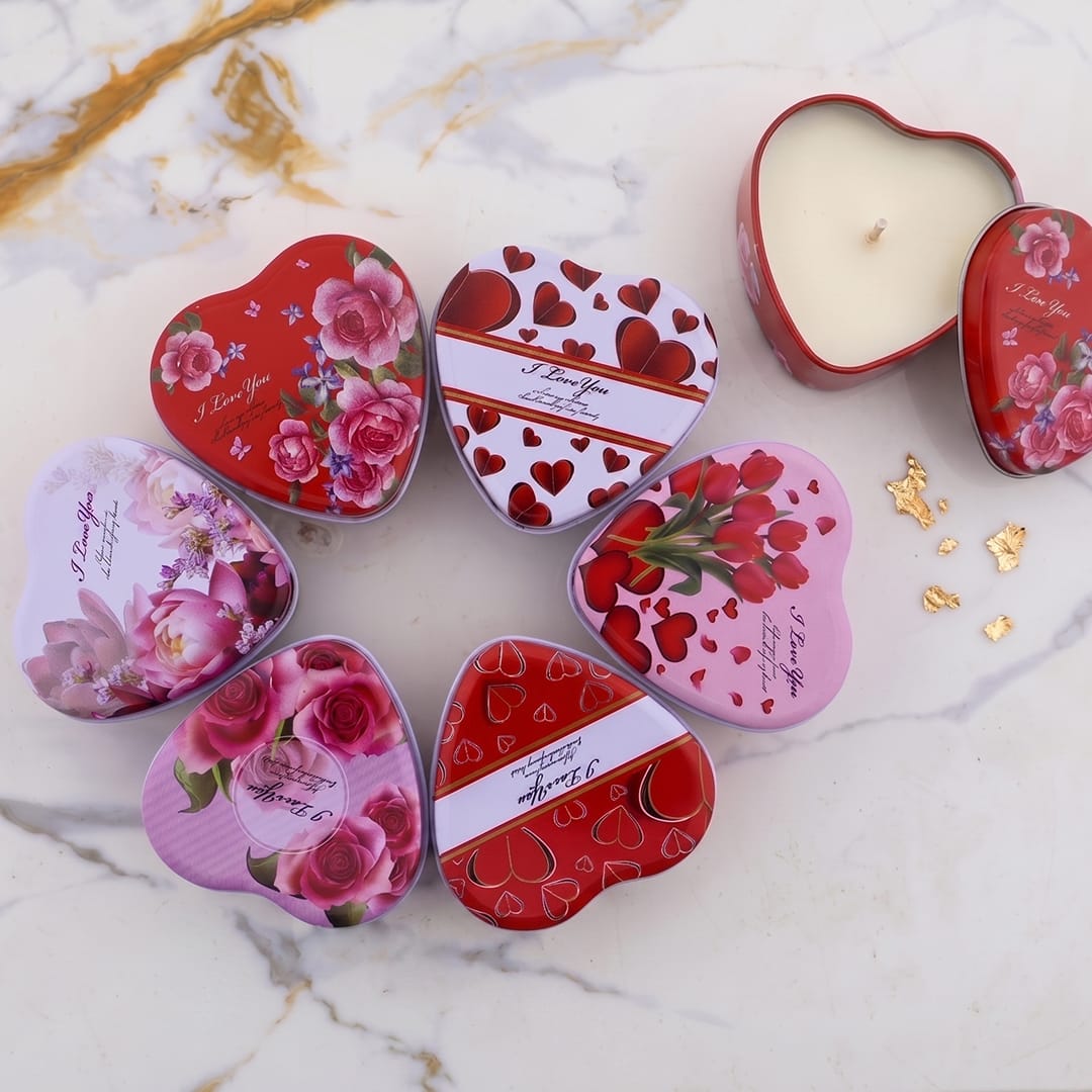 12 Pcs Heart Shape Love Message Tin Jar - 1 - Furxotic