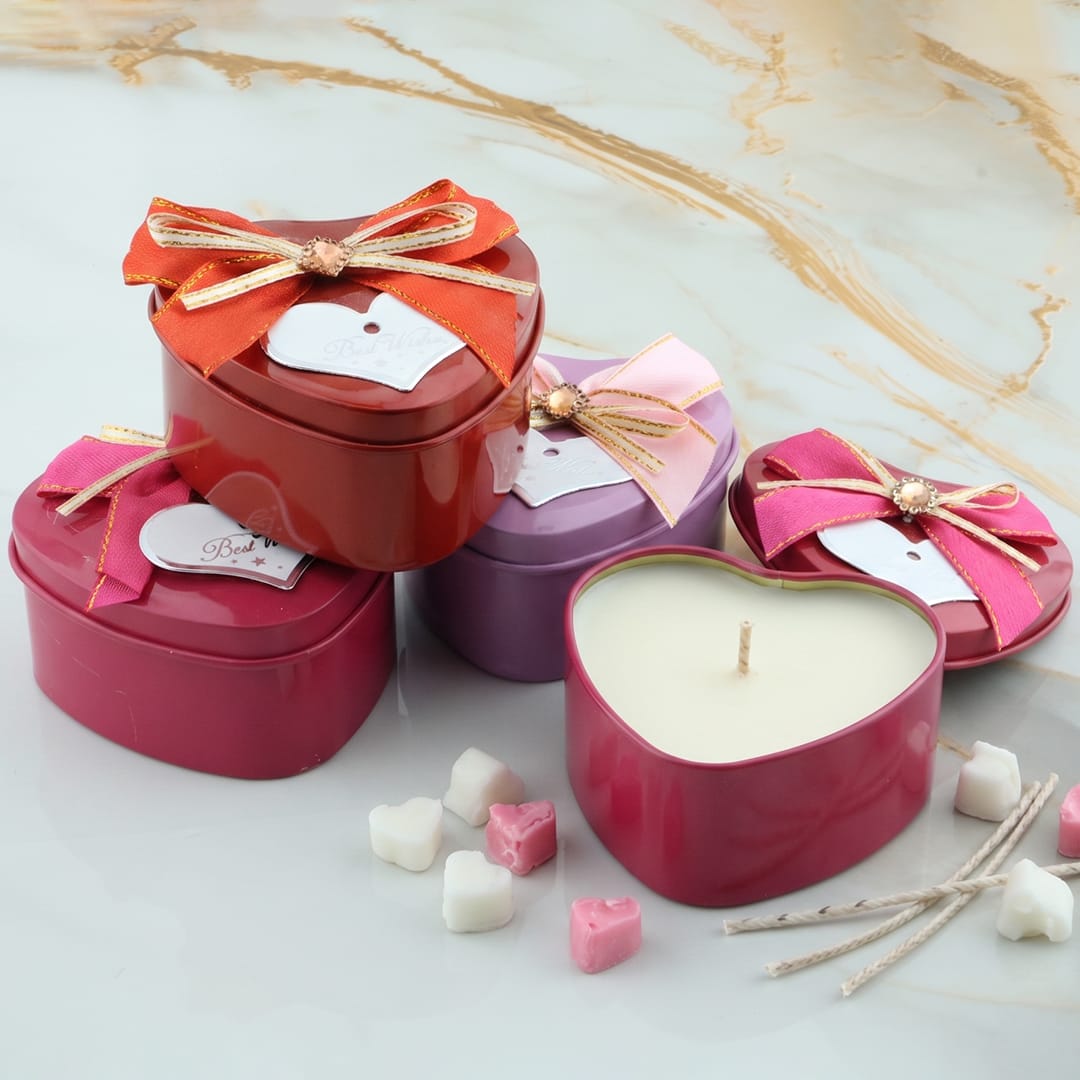 12 Pcs Heart Shape Best Wishes Tin Jar - 1 - Furxotic