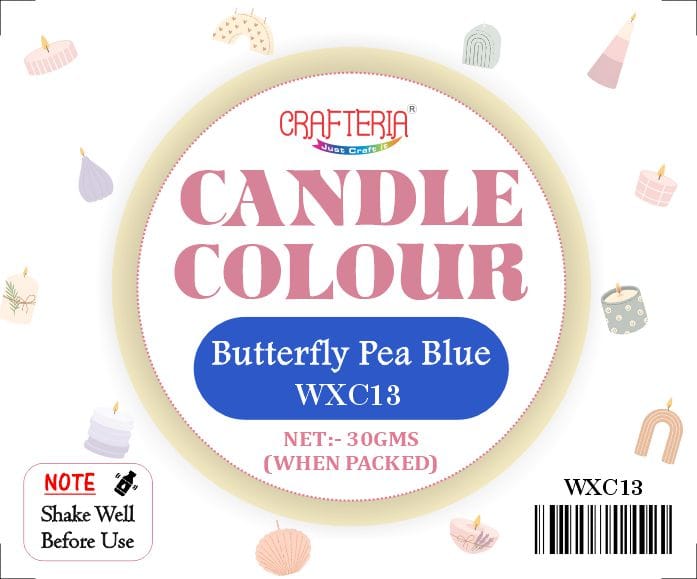 Butterfly Pea Blue Candle Colour - 3 - Furxotic