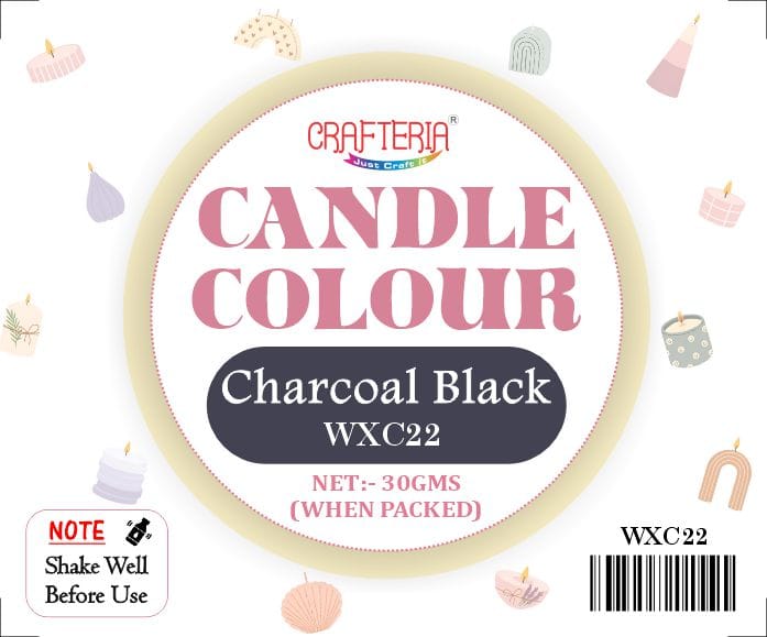 Charcoal Black Candle Colour - 3 - Furxotic