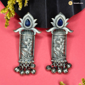 Silver Metallic Ethnic Beautiful Earring