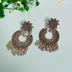 Oxidised Chandbali Earring