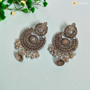 Oxidised Jhumka chandbali