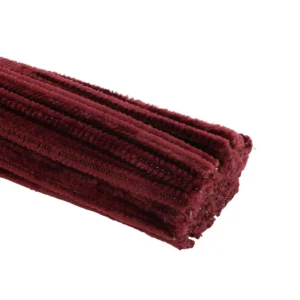 Pipe Cleaner Plain 100pcs (Maroon)